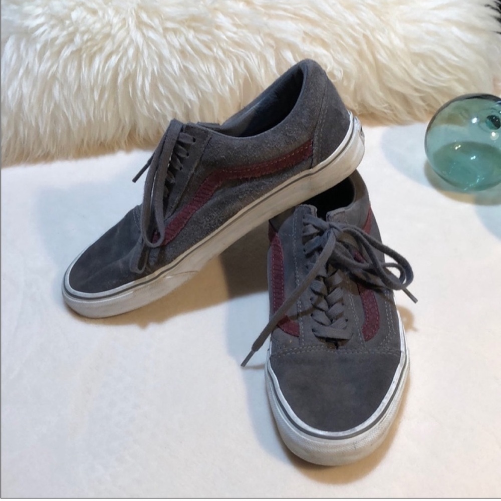 Vans Grey Suede Shoes Sneekers